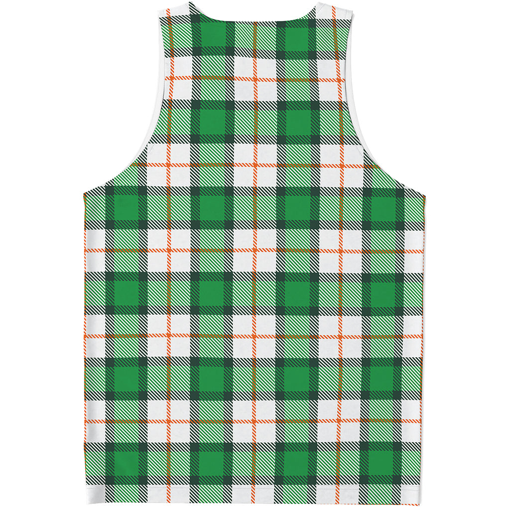 Irish Tartan St. Patrick's Day Print Men's Tank Top