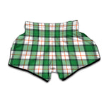 Irish Tartan St. Patrick's Day Print Muay Thai Boxing Shorts