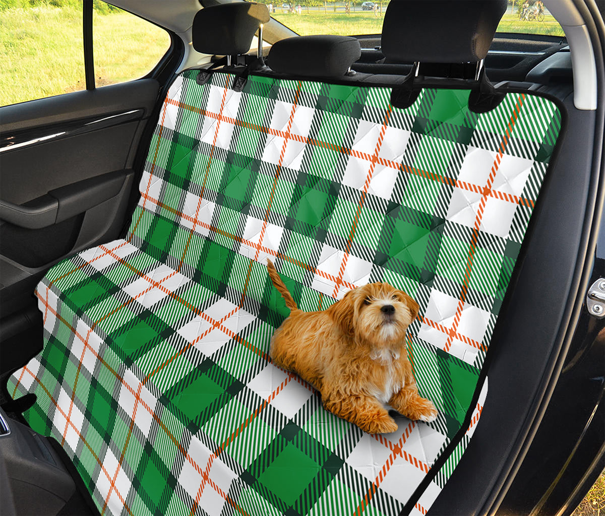 Irish Tartan St. Patrick's Day Print Pet Car Back Seat Cover