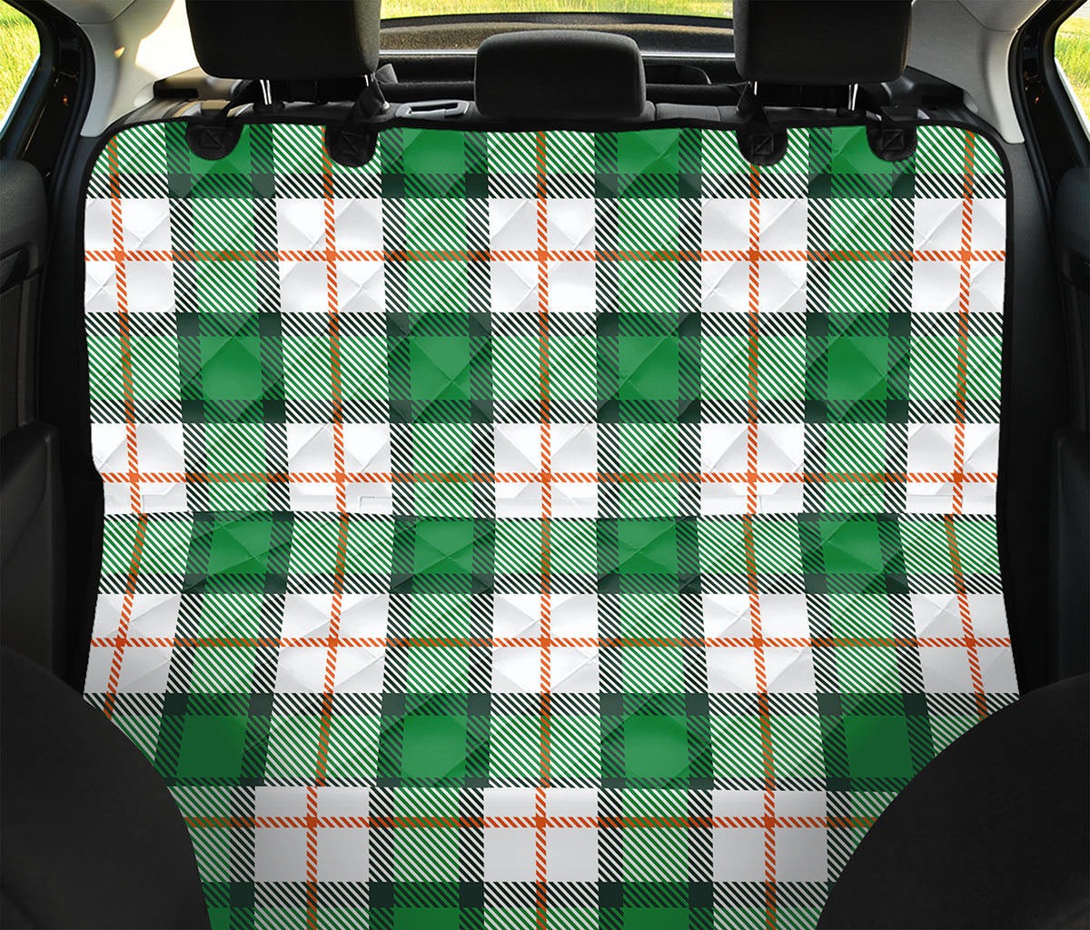 Irish Tartan St. Patrick's Day Print Pet Car Back Seat Cover