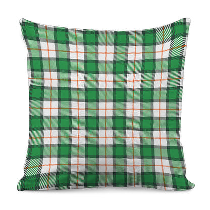 Irish Tartan St. Patrick's Day Print Pillow Cover