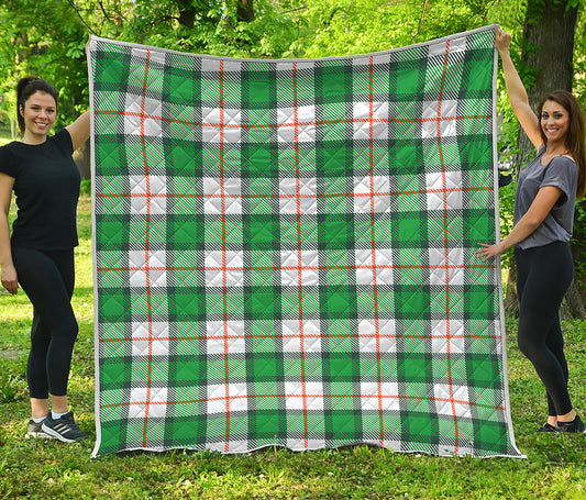 Irish Tartan St. Patrick's Day Print Quilt