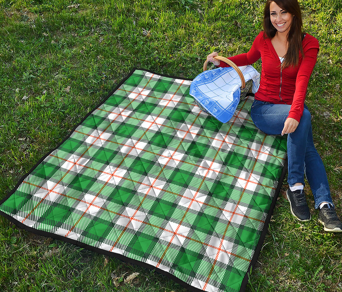 Irish Tartan St. Patrick's Day Print Quilt
