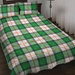 Irish Tartan St. Patrick's Day Print Quilt Bed Set