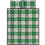 Irish Tartan St. Patrick's Day Print Quilt Bed Set