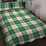 Irish Tartan St. Patrick's Day Print Quilt Bed Set