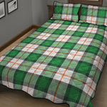 Irish Tartan St. Patrick's Day Print Quilt Bed Set