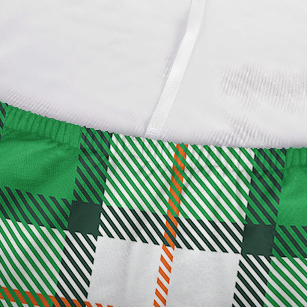 Irish Tartan St. Patrick's Day Print Sofa Cover