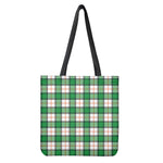 Irish Tartan St. Patrick's Day Print Tote Bag