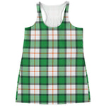 Irish Tartan St. Patrick's Day Print Women's Racerback Tank Top