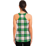 Irish Tartan St. Patrick's Day Print Women's Racerback Tank Top