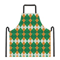 Irish Themed Argyle Pattern Print Apron