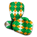 Irish Themed Argyle Pattern Print Boxing Gloves
