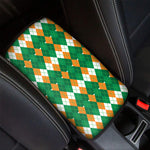 Irish Themed Argyle Pattern Print Car Center Console Cover