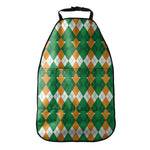 Irish Themed Argyle Pattern Print Car Seat Organizers