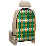 Irish Themed Argyle Pattern Print Car Seat Organizers