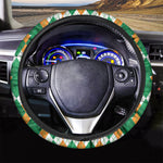 Irish Themed Argyle Pattern Print Car Steering Wheel Cover