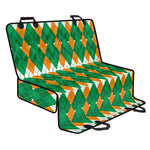Irish Themed Argyle Pattern Print Pet Car Back Seat Cover