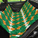 Irish Themed Argyle Pattern Print Pet Car Back Seat Cover