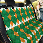 Irish Themed Argyle Pattern Print Pet Car Back Seat Cover