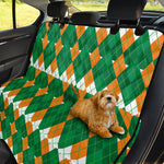 Irish Themed Argyle Pattern Print Pet Car Back Seat Cover