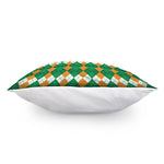 Irish Themed Argyle Pattern Print Pillow Cover