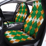 Irish Themed Argyle Pattern Print Universal Fit Car Seat Covers