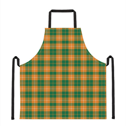 Irish Themed Plaid Pattern Print Apron
