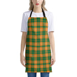 Irish Themed Plaid Pattern Print Apron