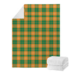 Irish Themed Plaid Pattern Print Blanket