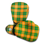 Irish Themed Plaid Pattern Print Boxing Gloves
