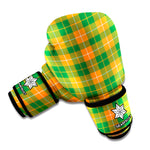 Irish Themed Plaid Pattern Print Boxing Gloves