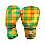 Irish Themed Plaid Pattern Print Boxing Gloves