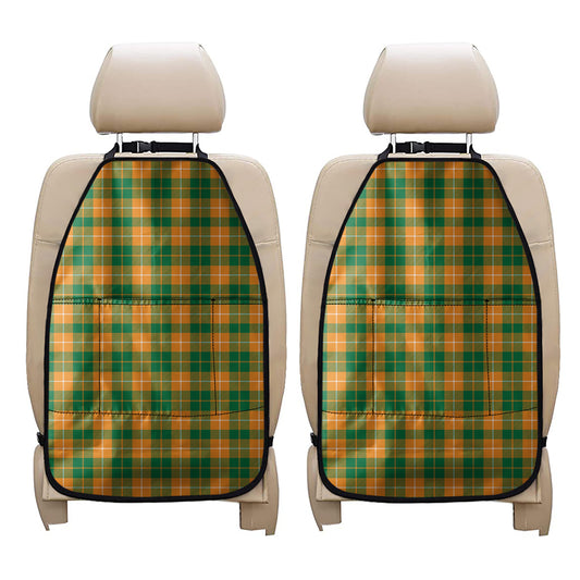 Irish Themed Plaid Pattern Print Car Seat Organizers