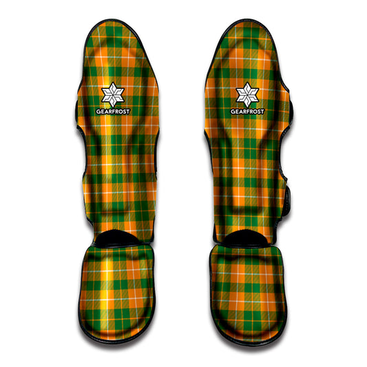 Irish Themed Plaid Pattern Print Muay Thai Shin Guard
