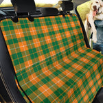 Irish Themed Plaid Pattern Print Pet Car Back Seat Cover