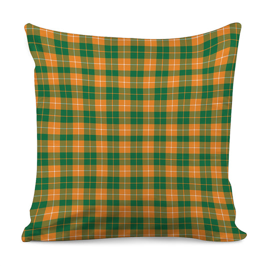 Irish Themed Plaid Pattern Print Pillow Cover