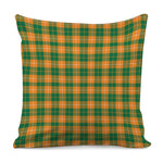 Irish Themed Plaid Pattern Print Pillow Cover