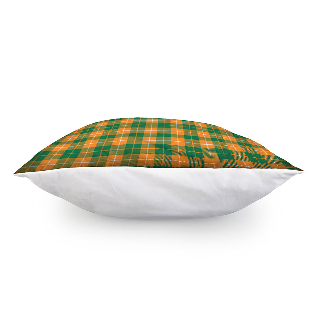 Irish Themed Plaid Pattern Print Pillow Cover