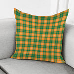 Irish Themed Plaid Pattern Print Pillow Cover