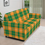 Irish Themed Plaid Pattern Print Sofa Cover