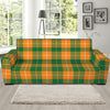 Irish Themed Plaid Pattern Print Sofa Slipcover