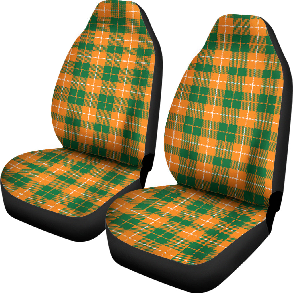 Irish Themed Plaid Pattern Print Universal Fit Car Seat Covers