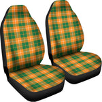 Irish Themed Plaid Pattern Print Universal Fit Car Seat Covers