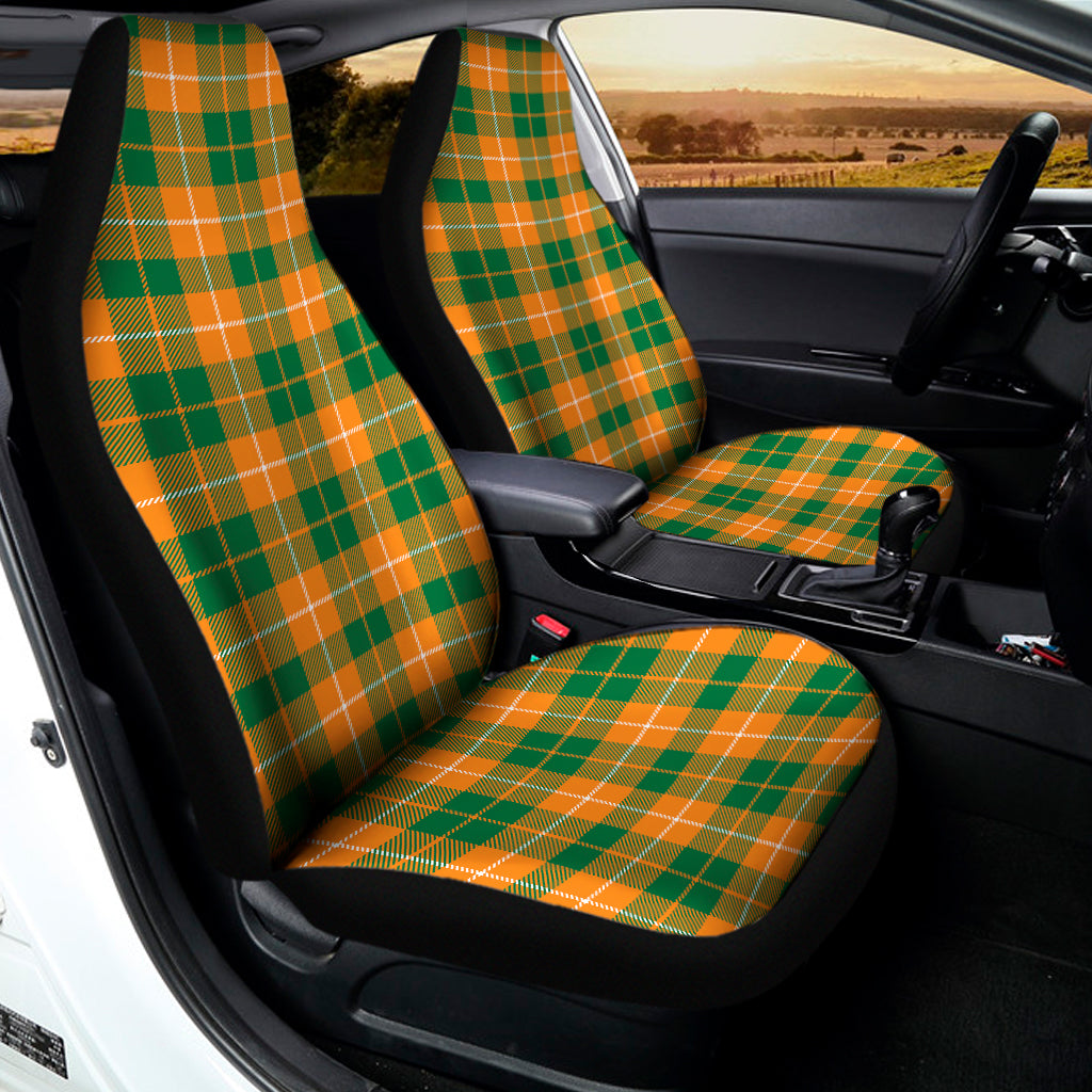 Irish Themed Plaid Pattern Print Universal Fit Car Seat Covers