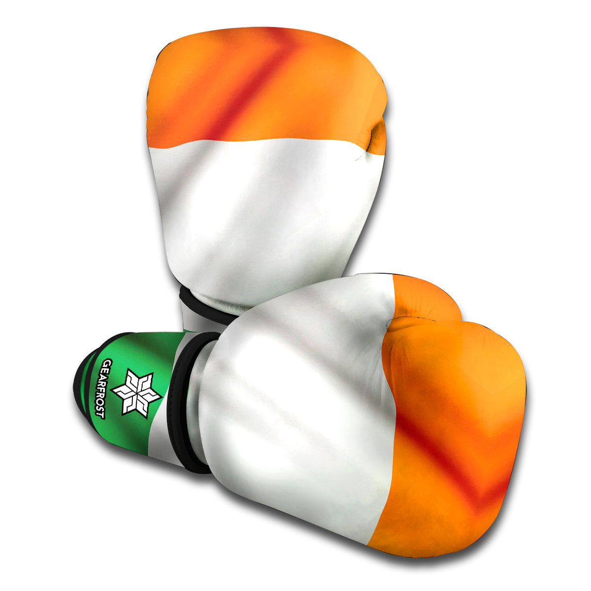 Irish Flag Print Boxing Gloves