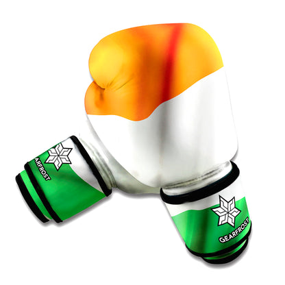 Irish Flag Print Boxing Gloves