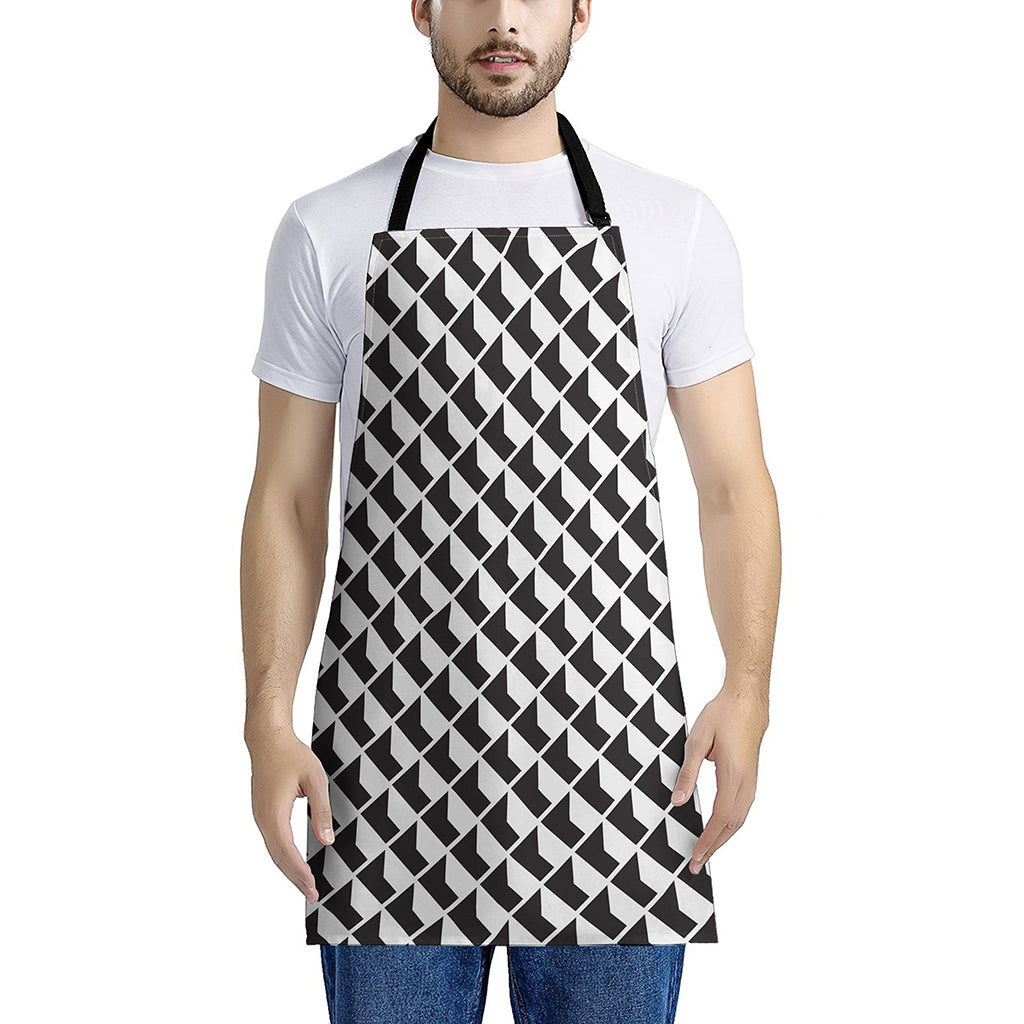 Isometric Geometric Pattern Print Apron