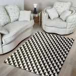 Isometric Geometric Pattern Print Area Rug