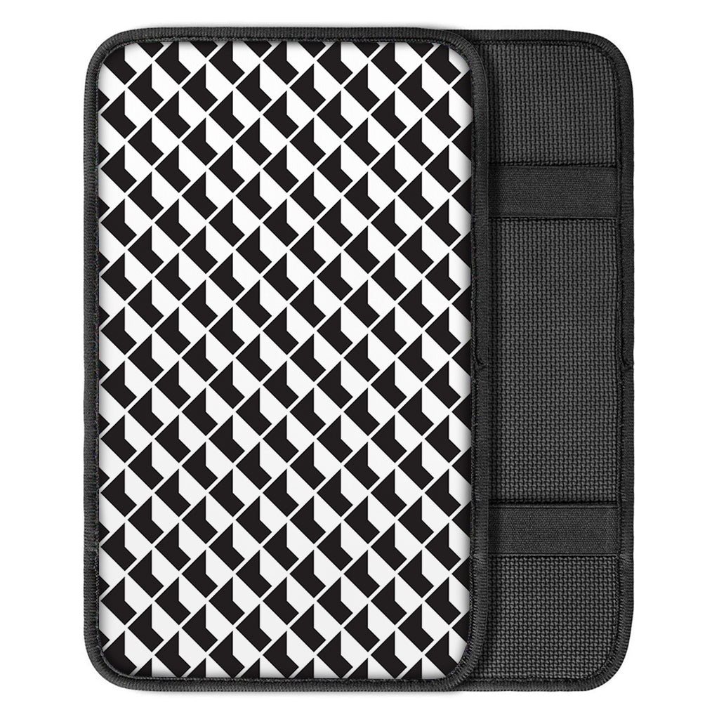 Isometric Geometric Pattern Print Car Center Console Cover